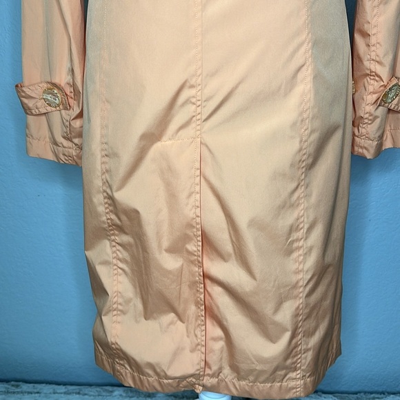 Kenneth Cole Women’s Spring Trench Coat Lightweight Pastel Orange Sherbet XS - Picture 8 of 12